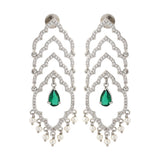 Shahi Dwar Leher Silver Dangler Earrings