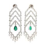 Shahi Dwar Leher Silver Dangler Earrings