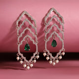 Shahi Dwar Leher Silver Dangler Earrings