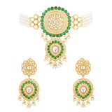 Queens of Rajasthan Kundanika Choker Necklace Set