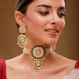 Queens of Rajasthan Kundanika Choker Necklace Set