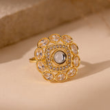 Queens of Rajasthan Kundanika Statement Ring