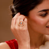 Queens of Rajasthan Swarni Statement Ring