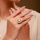 Queens of Rajasthan Swarni Statement Ring