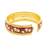 Queens of Rajasthan Zariya Red Openable Bangles