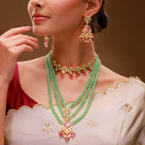 Queens of Rajasthan Siaara Two Layer Necklace Set Combo