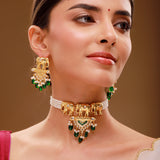 Queens of Rajasthan Gajvira Choker Necklace Set