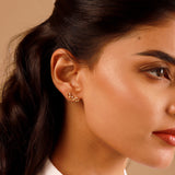 Valentines Day Hearts Trio & Clover Stud Earrings Combo