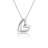 Valentine’s Day Pink Playful Heart Dual Layer Pendant