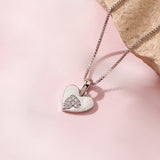 Valentine’s Day Crystal Whisper Heart Pendant
