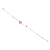 Valentine’s Day Pink Heart Trail Bracelet