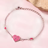 Valentine’s Day Pink Heart Trail Bracelet