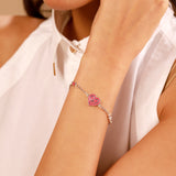 Valentine’s Day Pink Heart Trail Bracelet