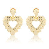 Valentine’s Day Golden Bloom Heart Earrings