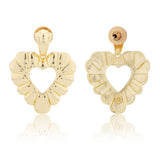 Valentine’s Day Golden Bloom Heart Earrings