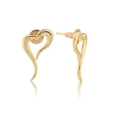 Valentine’s Day  Whispering Heart Curve Earrings