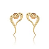 Valentine’s Day  Whispering Heart Curve Earrings