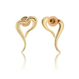 Valentine’s Day  Whispering Heart Curve Earrings