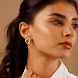 Valentine’s Day  Whispering Heart Curve Earrings