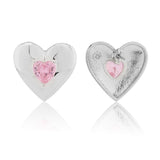 Valentine’s Day  Pink Heartstone Whisper Stud Earrings