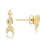 Valentine’s Day  Heart and Arrow Cupid Mismatched Earrings