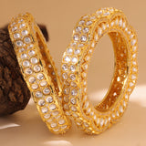 Queens of Rajasthan Gul Kundan Openable Bangles