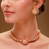 Queens of Rajasthan Padmira Borla Hasli Necklace Set
