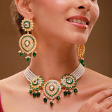 Queens of Rajasthan Ameerin Collar Necklace Set