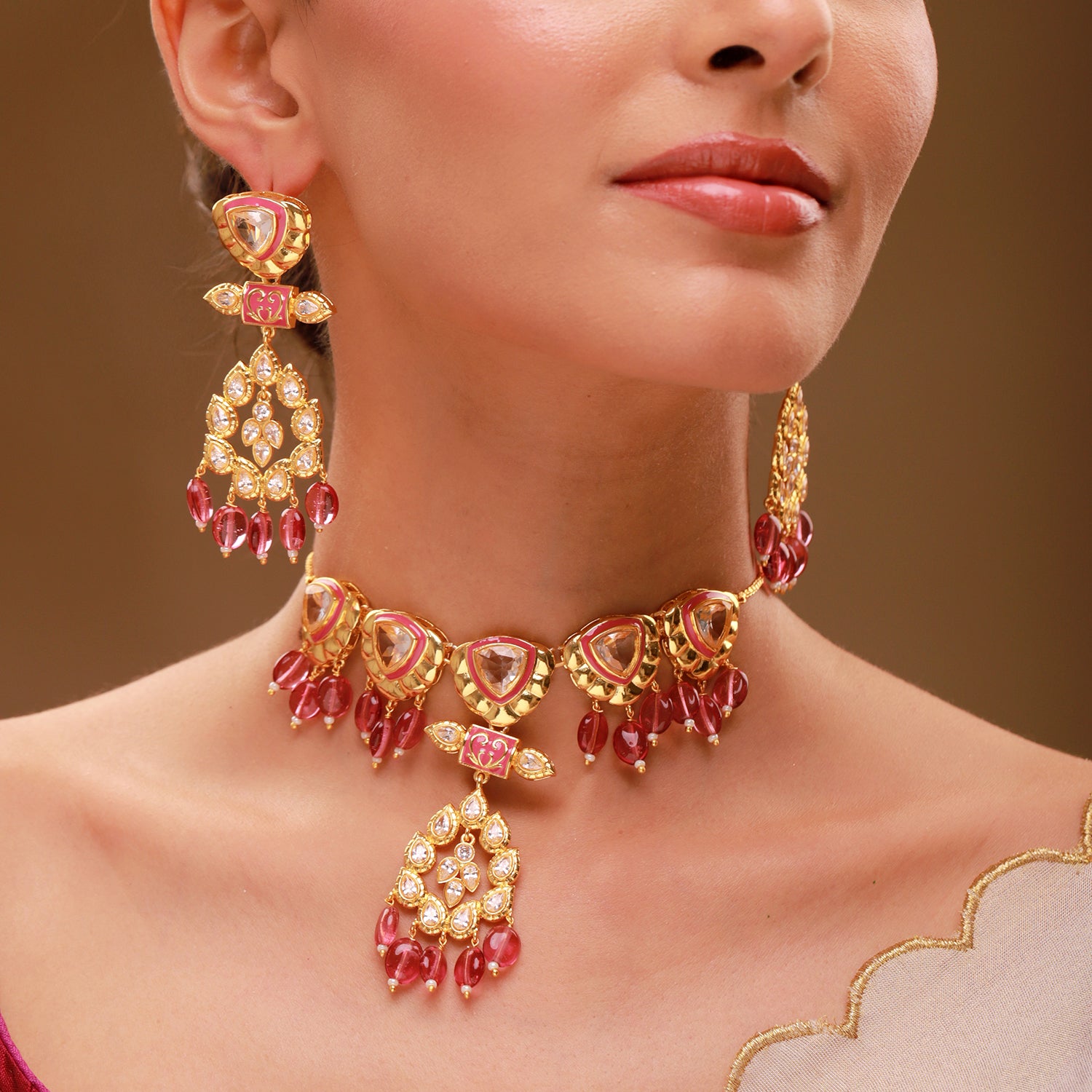 Queens of Rajasthan Rutani Collar Necklace Set
