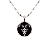 Evil Eye Capricorn Zodiac Black Oxidised Pendant
