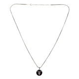 Evil Eye Capricorn Zodiac Black Oxidised Pendant