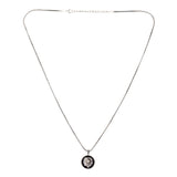 Evil Eye Leo Zodiac Black Oxidised Pendant