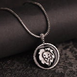 Evil Eye Leo Zodiac Black Oxidised Pendant