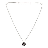 Evil Eye Taurus Zodiac Black Oxidised Pendant