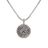 Evil Eye Scorpio Zodiac Black Oxidised Pendant