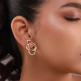 Flow Tide Ocean Blue Stud Earrings