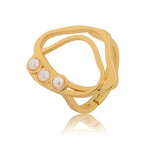 Flow Tide Coral Adjustable Ring