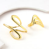 Flow Tide Brush Duo Statement Adjustable Ring Combo