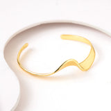 Flow Tide Ribbon Cuff Adjustable Bracelet