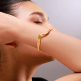 Flow Tide Ribbon Cuff Adjustable Bracelet