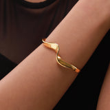 Flow Tide Ribbon Cuff Adjustable Bracelet