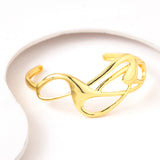 Flow Tide Heartline Cuff Adjustable Bracelet