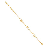 Flow Tide Shell Wave Link Adjustable Bracelet