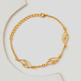 Flow Tide Shell Wave Link Adjustable Bracelet