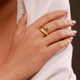 Valentine’s Day Golden Flow Ring