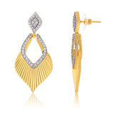 Threads of Royalty Rajvanshi Azure Cz Dangler Earrings