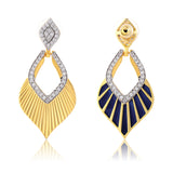 Threads of Royalty Rajvanshi Azure Cz Dangler Earrings