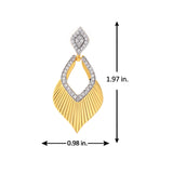 Threads of Royalty Rajvanshi Azure Cz Dangler Earrings