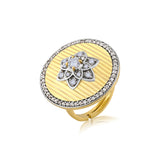 Threads of Royalty Rajpushpa Royale CZ Statement Ring