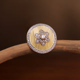 Threads of Royalty Rajpushpa Royale CZ Statement Ring